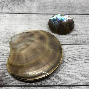 Vintage statement style shell scarf holders